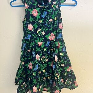 Janie and Jack Pink and Yellow Ruffled Tiered Sundress